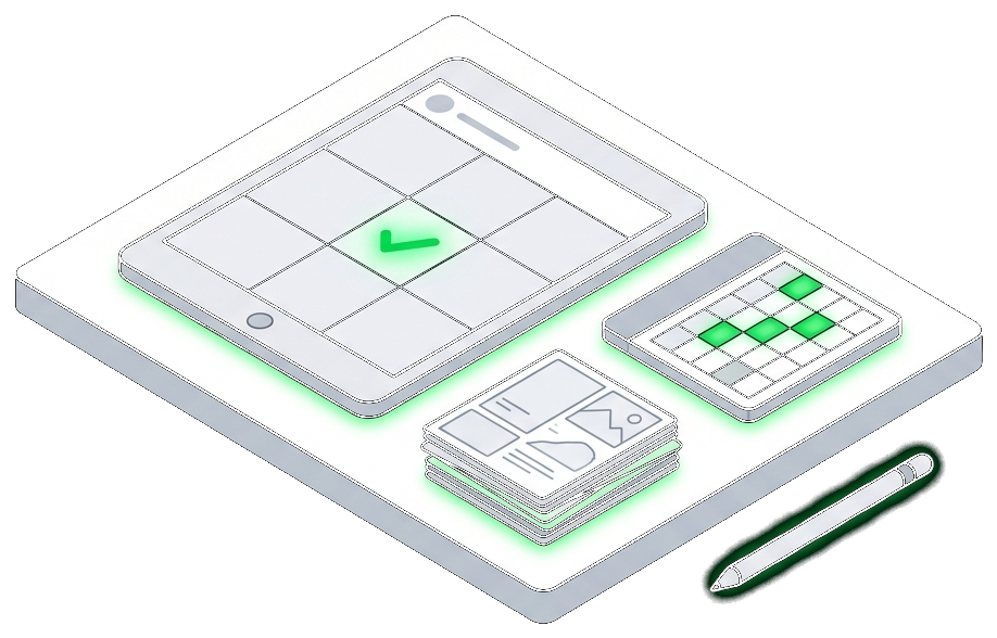 Content-Planung am Tablet, KI erstellt daraus einen strukturierten Redaktionsplan